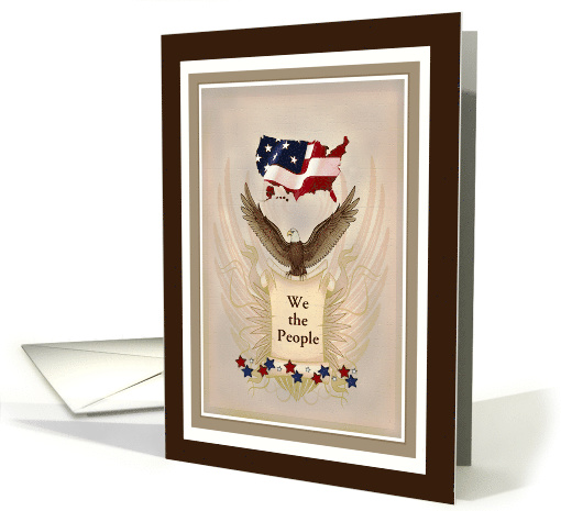 Customizable Note Card - All American Style card (629205)