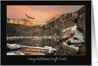 Congratulations Eagle Scout Achievement - Mountain Scape card