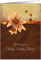 Happy Birthday Grandmother Mamaw Flowers with hearts card