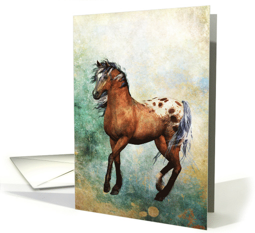 Wild Horse - Prancing card (685936)