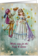 Halloween - Children dressed in Royalty Costumes card