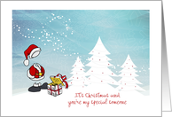 Christmas - Secret Santa - Empty Santa Suit + Gift card