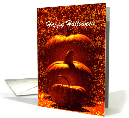 Halloween - Three Pumpkins Deep - Customizable card (697416)