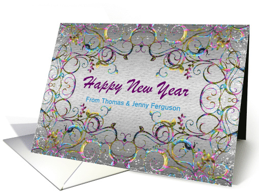 New Year - Customizable Celebration Design card (709051)