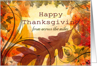 Thanksgiving - From across the miles card