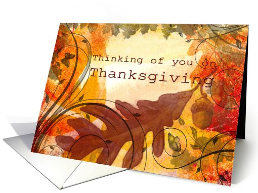 Happy Thanksgiving - Thinking of you card (713938)