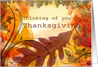 Happy Thanksgiving - Thinking of you card