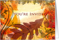 You’re Invited - Thanksgiving - Fall themed card