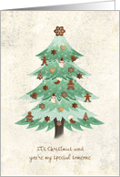 Christmas - Secret Pal - Gingerbread Cookies Tree card
