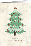Christmas Grandfather - Gingerbread Cookies Tree card