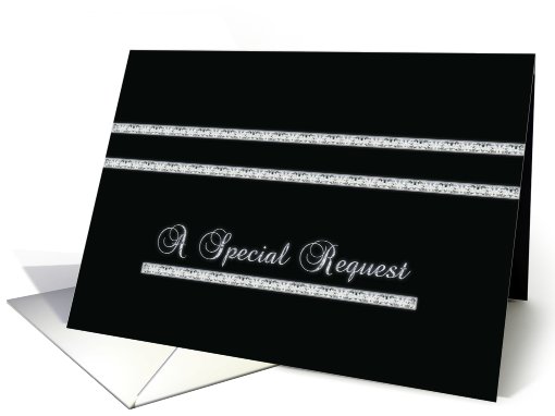 Best Man Request - Bars - Sparkle style card (724579)