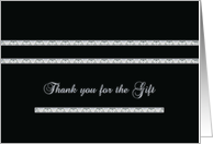 Thank you - Wedding Gift - Bars - Sparkle style card