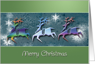 Merry Christmas - Reindeer Trio card