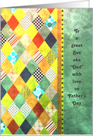 Father’s Day - Son - Diamond Shapes with Patterns card