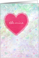 Valentine’s Day - Be mine - Paper Hearts card