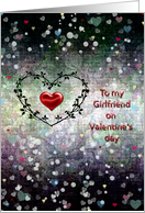 Valentine’s Day - Girlfriend - Endless Hearts Pattern card