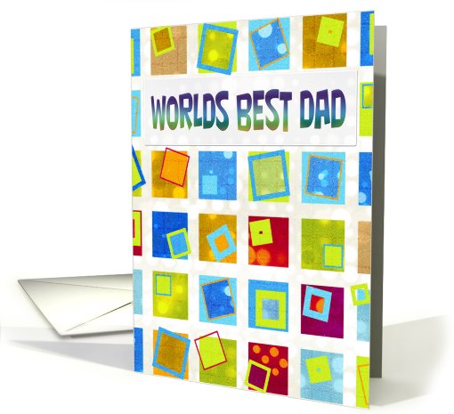 Father's Day - Dad - Retro - Squares card (754836)