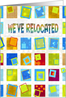 Business Relocated - Announcement - Retro - Squares card