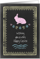 Easter - Sister - Colored Chalkboard Style card