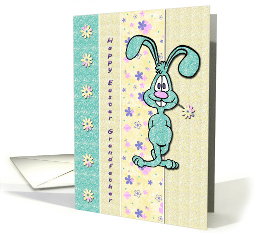 Easter - Grandfather - Rabbit - Flowers card (763802)