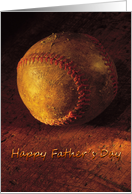 Father’s Day - Old Worn Baseball card