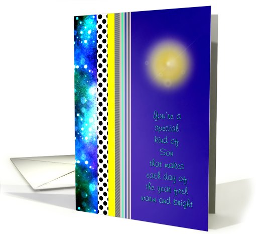 Father's Day - Son - Patterns and Sunshine card (785134)