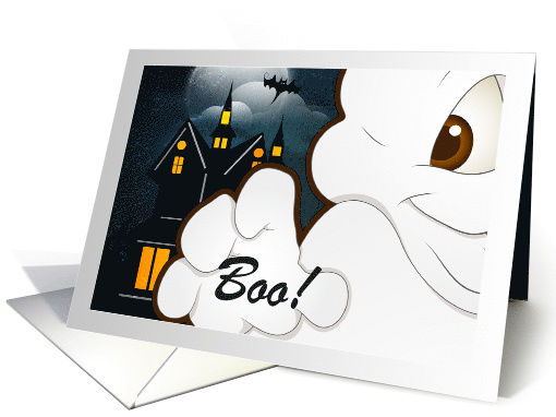 Halloween Costume Party Invitation - Ghost House card (845497)
