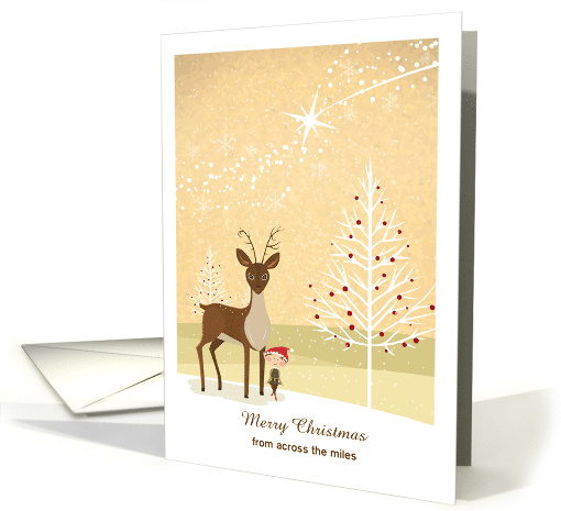 Christmas - Far Away - A Reindeer + Elf Friend card (845521)