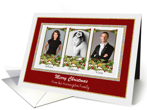 Christmas - Fancy Triple Frame Photo card (849239)