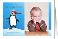 Christmas - Penguin Ice Skates With You - Photo Card