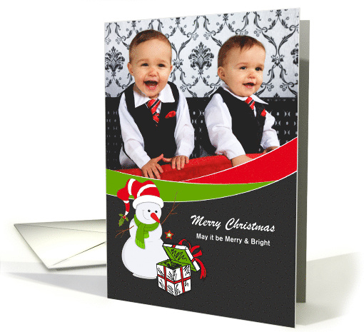 Christmas - A Great Photo Card for Kids - Customizable card (854483)