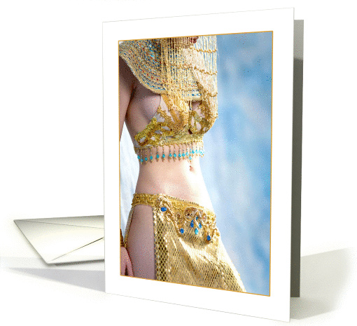 Belly Dance Dancer in Costume Note card (870897)