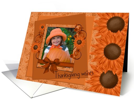 Thanksgiving - Paisley & Sunflowers - Photo card (873269)