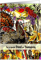 To my Friend - A Thanksgiving Autumn Scene Collage card