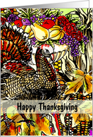Happy Thanksgiving - An Autumn Scene Collage card