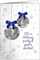 Invitation Holiday Party - Festive Holiday Ornaments card