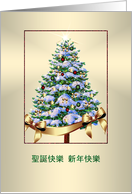 Christmas + Happy New Year Greetings - Chinese - Mandarin card