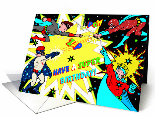 Superhero Show - Birthday card (912875)