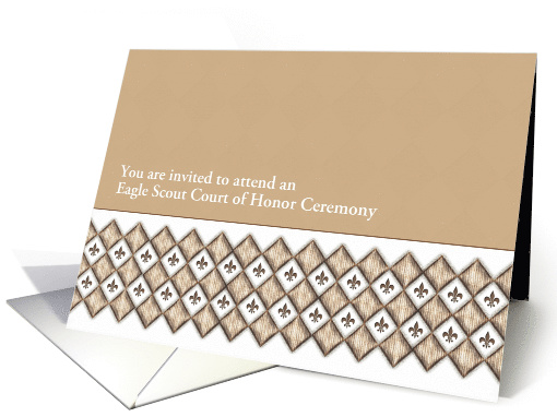 Eagle Scout - Court Of Honor Invitation - Subtle Patterns card