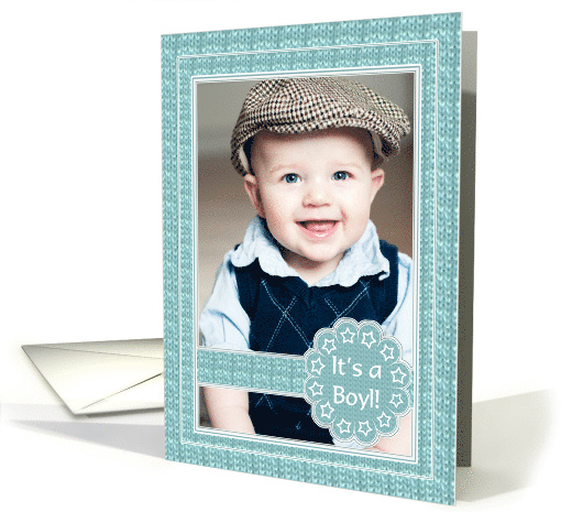 Birth Announcement - Boy - Photo card (914363)