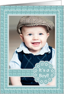 Birth Announcement - Boy - Photo card