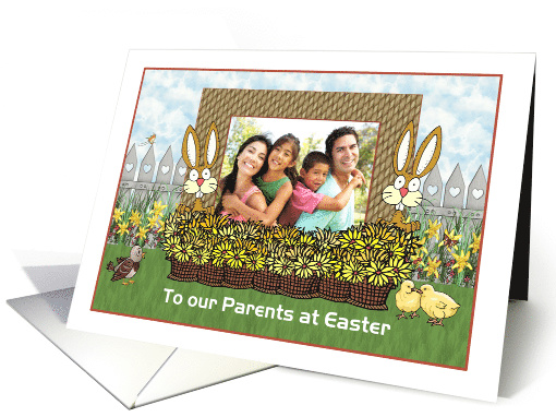 Parents - Easter Bunny Scene - Photo card (916527)