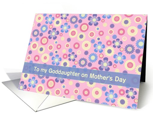 Mother's Day - Goddaughter - Pastel Flowers Galore card (924609)