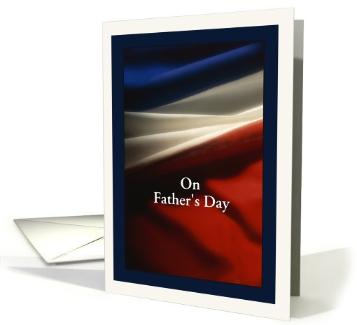 Father's Day - Military - USA Flag card (924949)