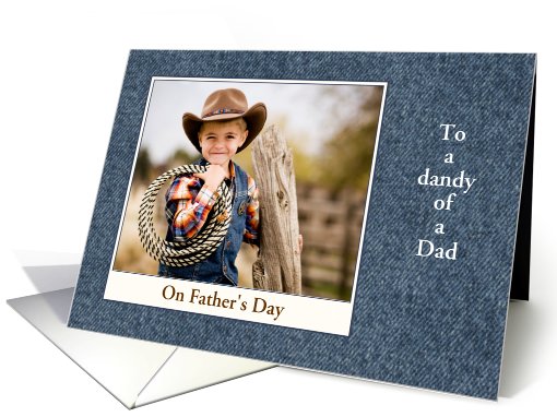 Father's Day - Dad - Denim Look Photo card (928709)