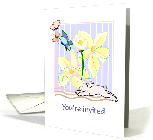Easter - Egg Hunt - Invitation - Bunny Scene card (936736)