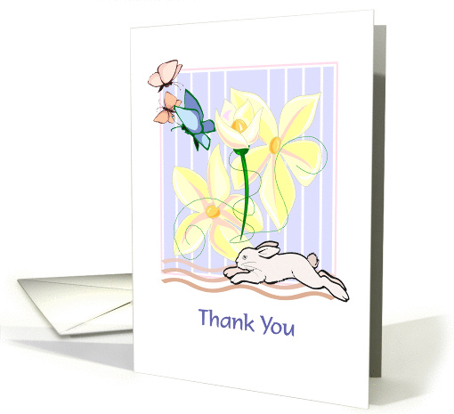 Thank You - Easter Gift - Bunny Scene card (936738)