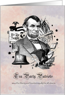 Tea Party Patriots - Vote - Freedom - Liberty card