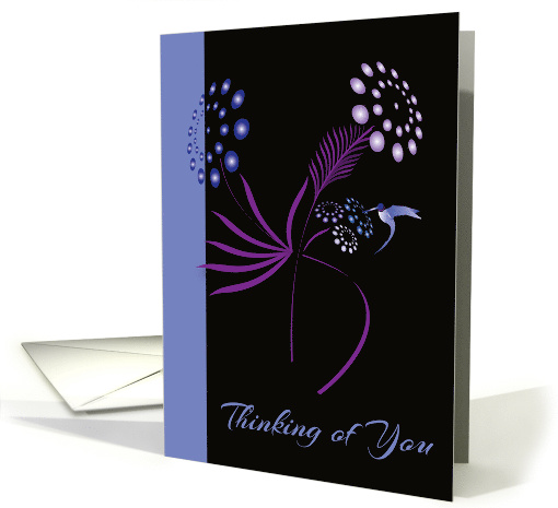 Magical Flowers All Aglow Thinking Of You card (1473790)