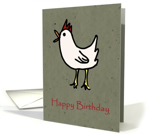 Cute Chick Birthday card (445649)